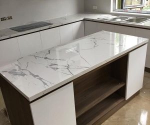 Mẫu đá nhân tạo vicostone ốp bàn bếp đẹp